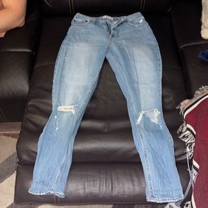 Abercrombie the skinny high rise curve love jeans
